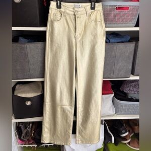 Brand new boutique gold jeans.